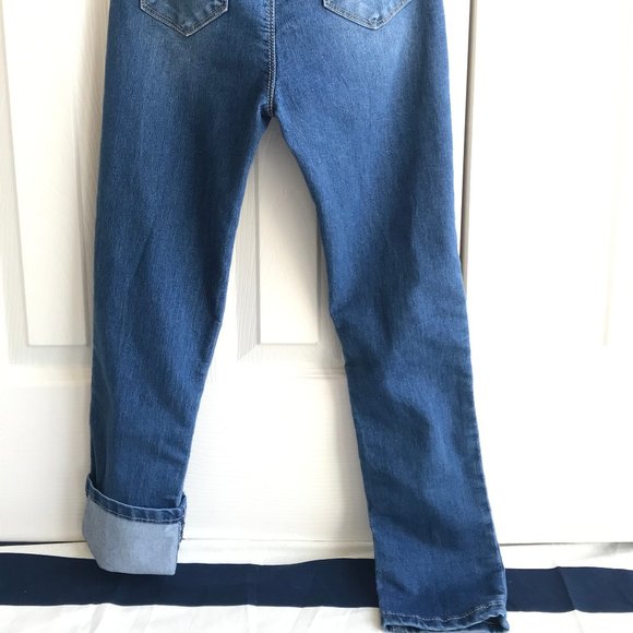 YMI Jean w/Bling Rolled Cuff Girls Size 10 - Picture 3 of 8